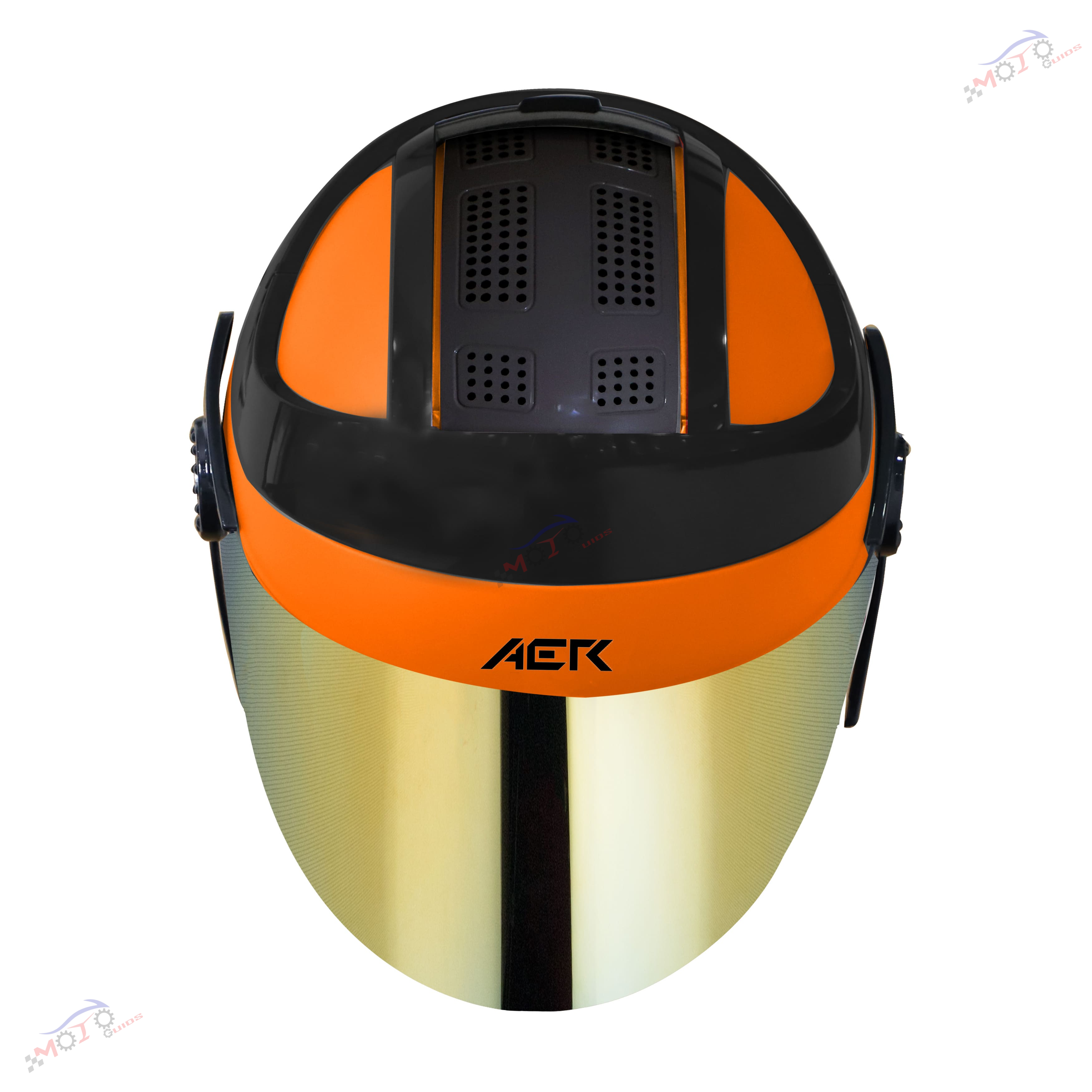 SB-29 AER GLOSSY( FITTED WITH CLEAR VISOR WITH EXTRA GOLD CHROME VISOR FREE)   
